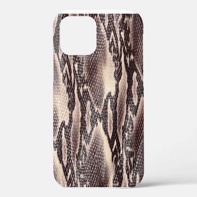 Snake leather: seamless brown texture Case-Mate iPhone case (Back)