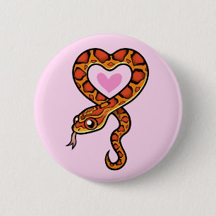 Snake Love 6 Cm Round Badge