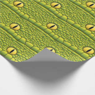 Snake Lover Reptile Eyes And Skin Pattern Wrapping Paper