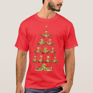 Snake Lover Xmas Holiday Santa Snake Christmas Tre T-Shirt