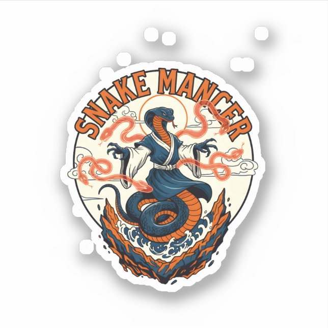 Snake Mancer Mystic Cobra Fantasy Art Design (Front)