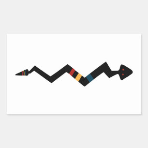 Snake - Native American Indian Symbol Rectangular Sticker