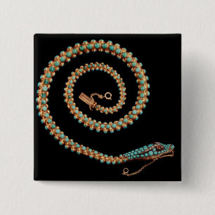 Snake necklace, 1844 15 cm square badge