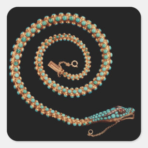 Snake necklace, 1844 square sticker