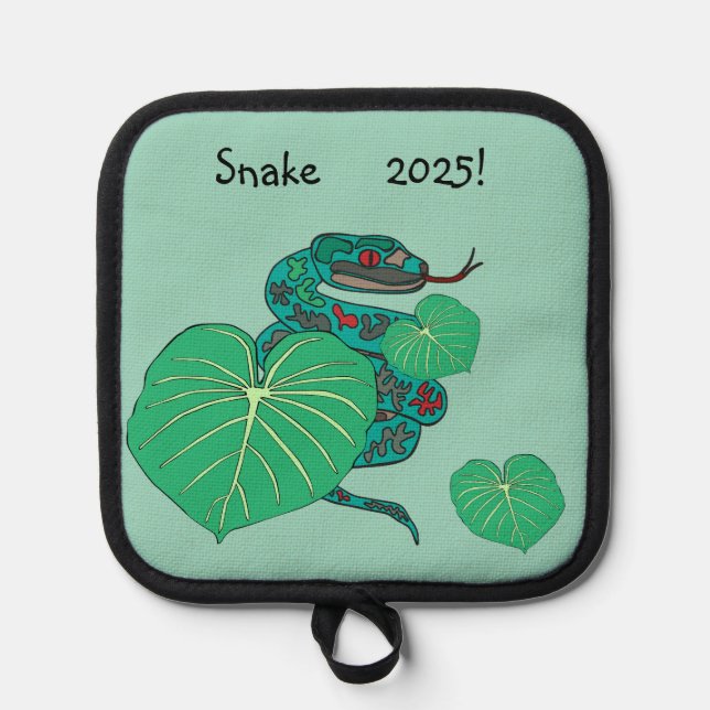 Snake New Year 2025!  Pot Holder (Front)