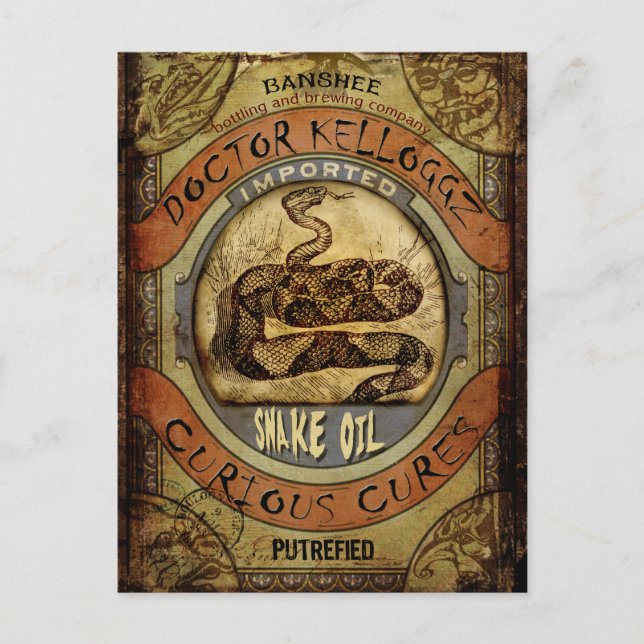 Snake Oil Postcard (Front)