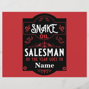 Snake oil salesman funny gifts for sales people