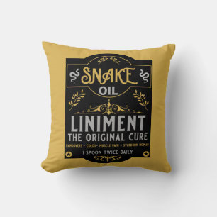 Snake oil salesman funny gifts for sales people   cushion