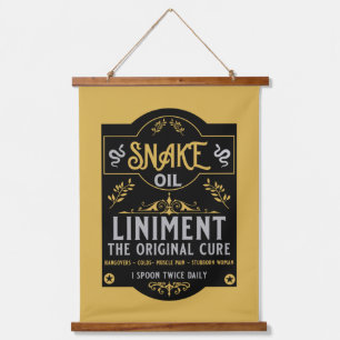Snake oil salesman funny gifts for sales people hanging tapestry