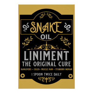 Snake oil salesman funny gifts for sales people   poster
