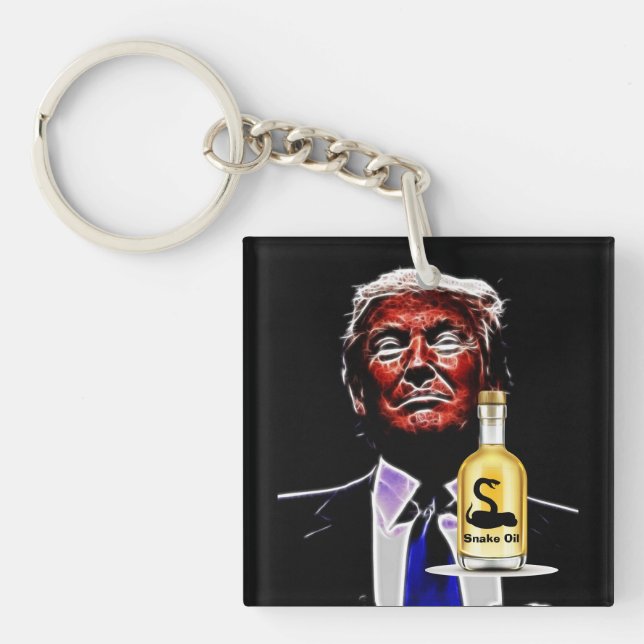 Snake Oil Salesman Keychain (Front)