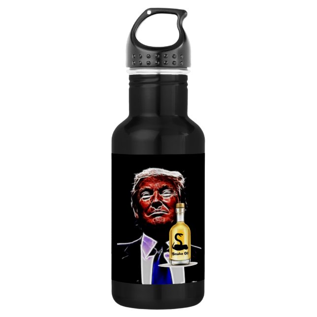 Snake Oil Salesman Water Bottle (Front)