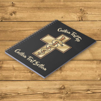 Snake on Cross Notebook