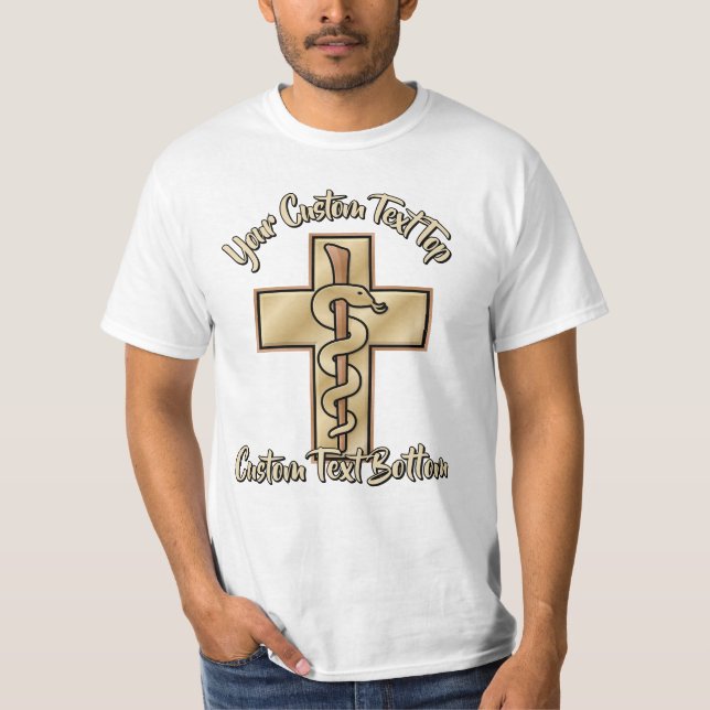 Snake on Cross T-Shirt (Front)