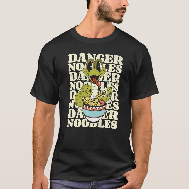 Snake Owner  Danger Noodles  Snake T-Shirt (Front)