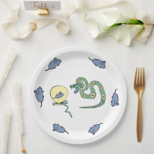 Snake Paper Plate New Year Holiday