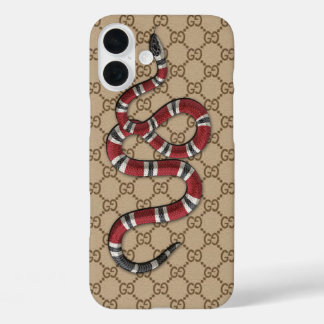 Snake Pattern iPhone 16 Plus Case