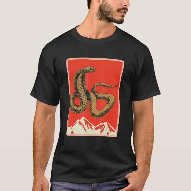Snake Pattern Snake Owner  Viper 2 T-Shirt (Front)