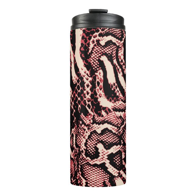 snake pattern texture art decor thermal tumbler (Front)