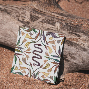 Snake Plant Astrology Yoga Healer Tarot Occult Square Business Card