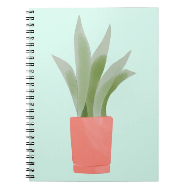 Snake Plant - Bloom Where You are Planted  Notebook (Front)