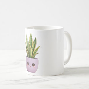 Snake Plant Kawaii Indoor Plant Mug