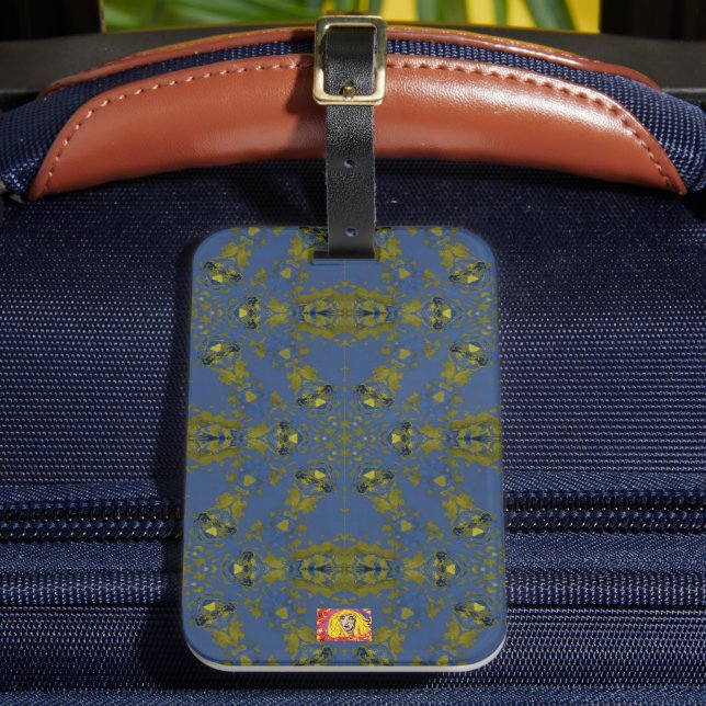 Snake Pond Blue Luggage Tag (Front Insitu 2)