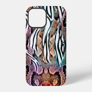 Snake Print, Animal print, ccolorful, iPhone 12 Case
