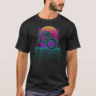 Snake Retro 80s Style Ball Python Boa Constrictor T-Shirt