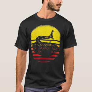 Snake Retro Vintage Rattlesnake Sunset Snake Love T-Shirt