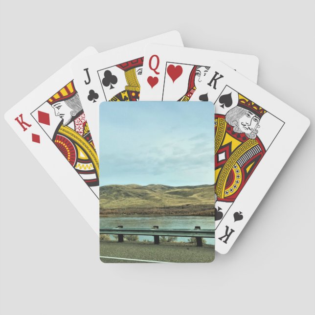 Snake River, Baker County, Oregon Playing Cards (Back)