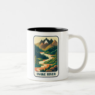 Snake River Idaho Colours Two-Tone Coffee Mug