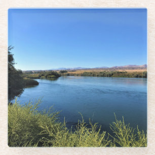 Snake River, Melba, Idaho Glass Coaster