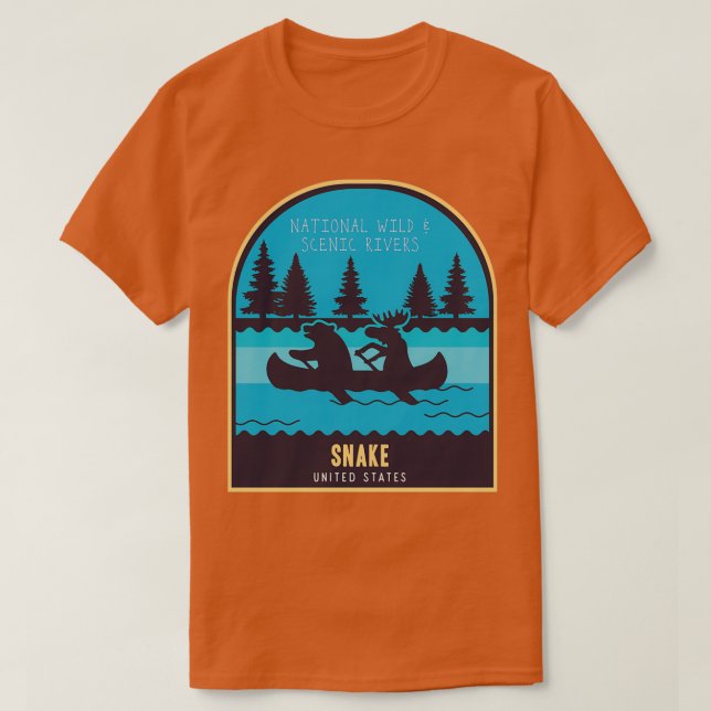 Snake river National Wild and Scenic River T-Shirt (Design Front)