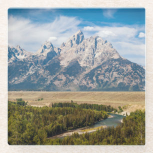Snake River Overlook Grand Teton National Park Glass Coaster