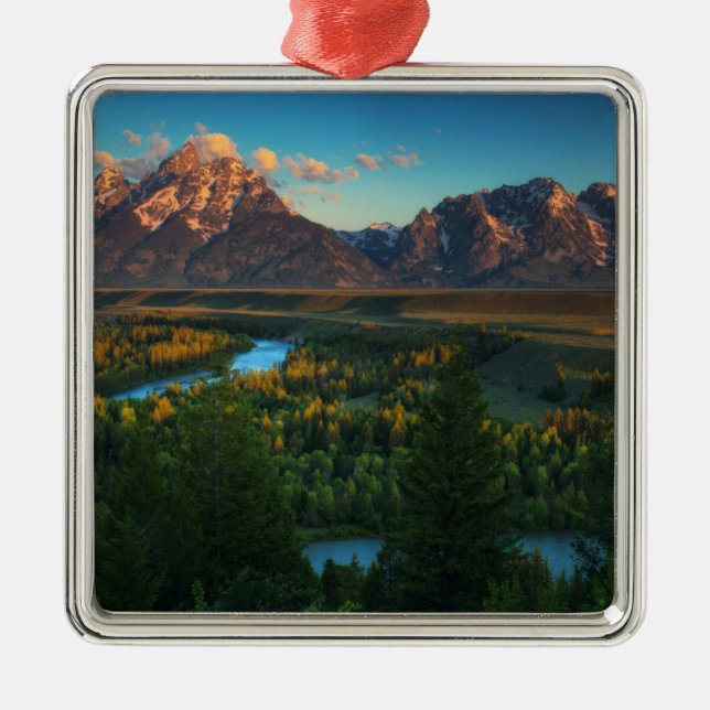 Snake River Overlook Metal Ornament (Front)