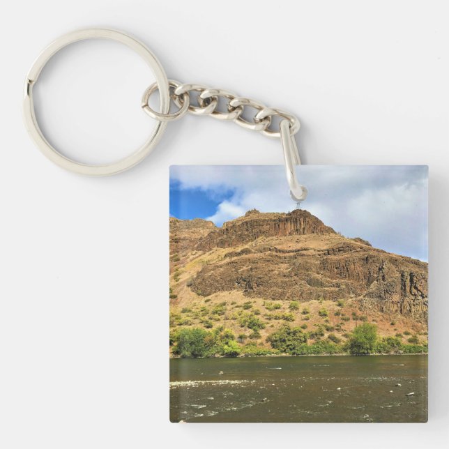 Snake River, Oxbow, Idaho Key Ring (Front)