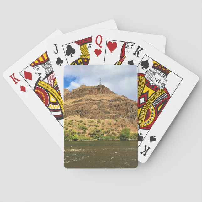 Snake River, Oxbow, Idaho Playing Cards (Back)