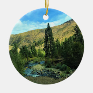 Snake River, Wallowa County, OR Ceramic Ornament