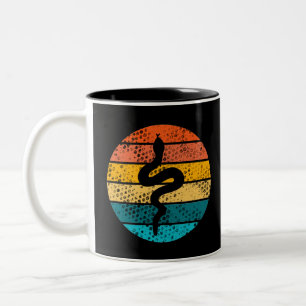 Snake /Serpent etro snake Retro Two-Tone Coffee Mug