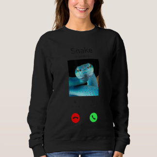 Snake Serpent Phone Display Snake Is Calling Sweatshirt