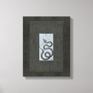 Snake/Serpent Sumi-e Canvas Print