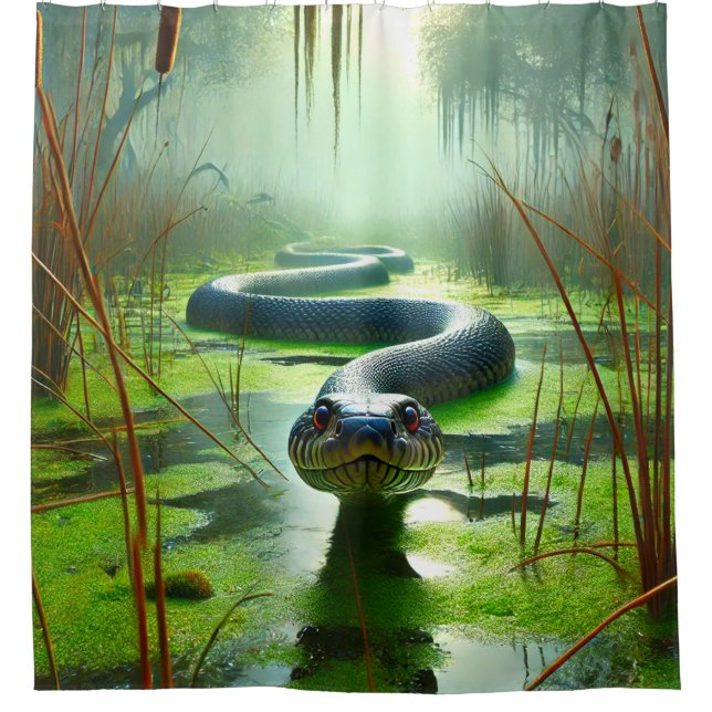 Snake Shower Curtain (Front)
