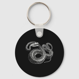 Snake Skeleton Shirt Funny Cool Halloween Kids Key Ring