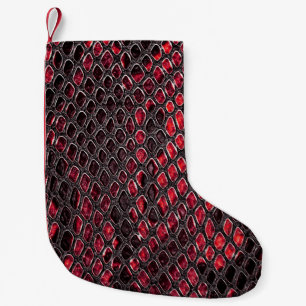 Snake skin: abstract background. small christmas stocking