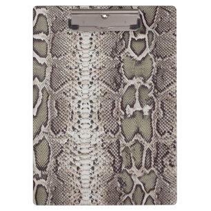 Snake Skin Animal Print Clipboard