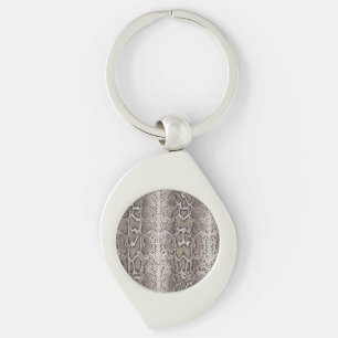 Snake Skin Animal Print Key Ring