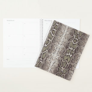 Snake Skin Animal Print Planner