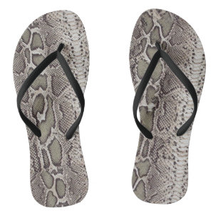 Snake Skin Animal Print Thongs