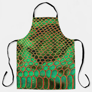 Snake skin background apron